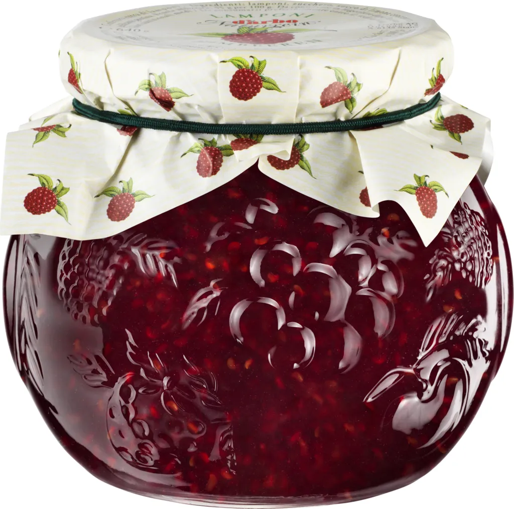 Food-United HIMBEER-KONFITÜRE EXTRA NATURREIN 640g Dekorglas von DARBO