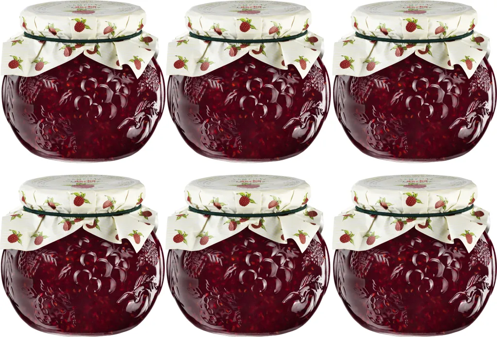 Food-United HIMBEER-KONFITÜRE EXTRA NATURREIN 6x 640g Dekorglas von DARBO