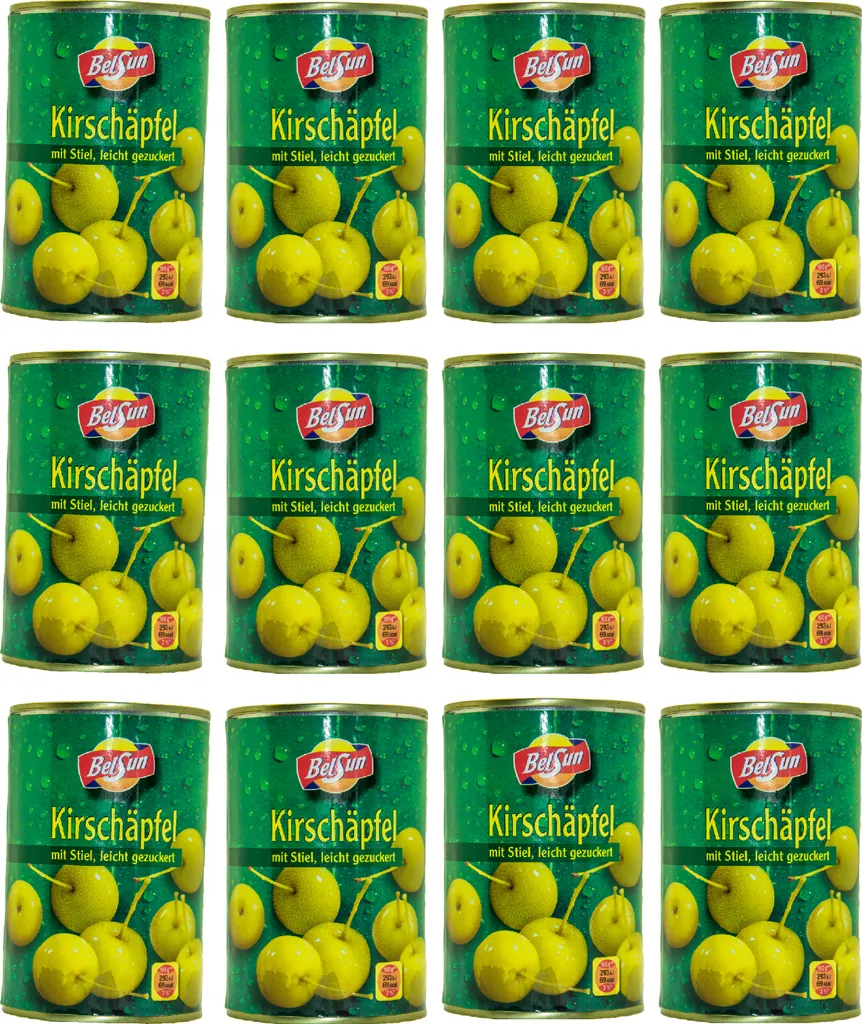 Food-United Cherry-Apple Apples with stem 12 cans Filling 425g ATG 213g