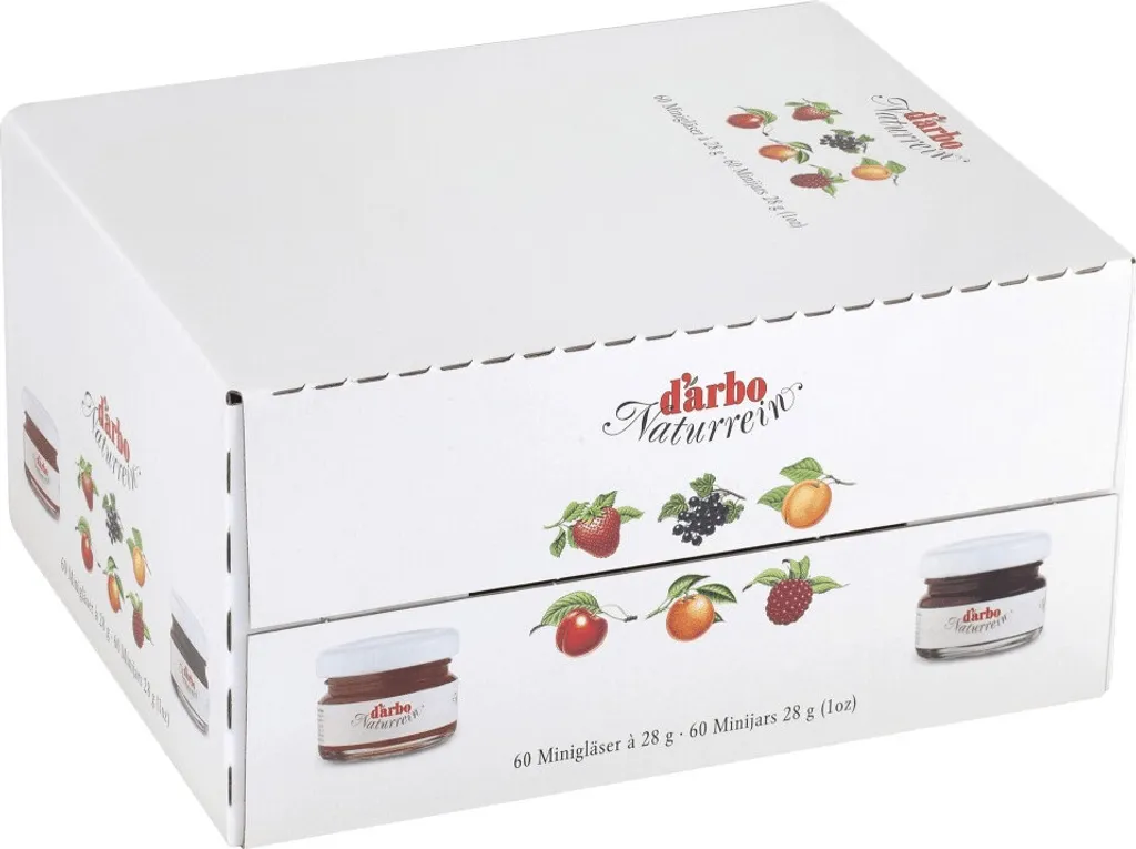 Food-United MINI-KONFITÜRE EXTRA SAUERKIRSCHE WEICHSEL Set 60x 28g von DARBO