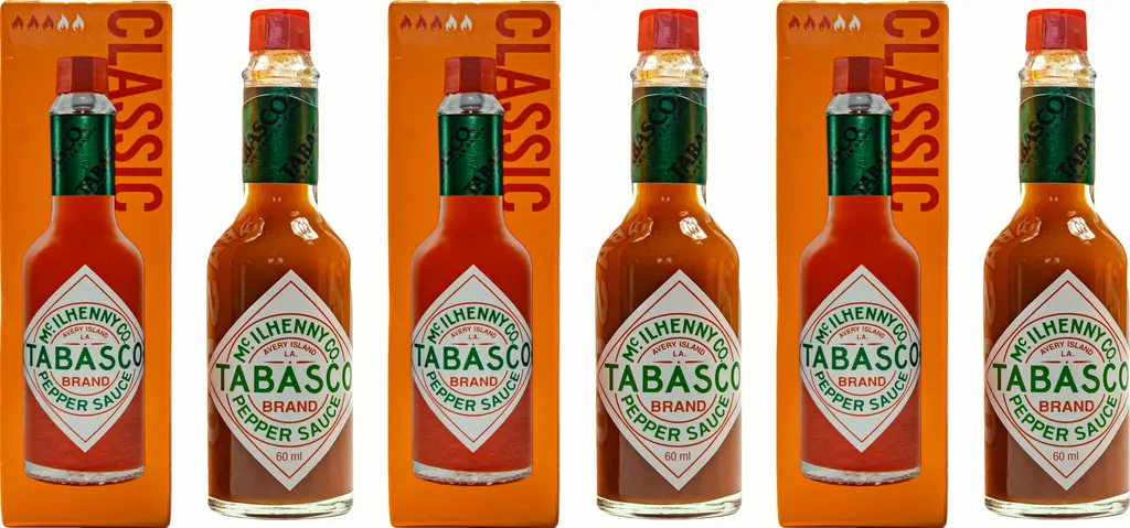 Food-United Original Tabasco Pepper Sauce 3 glass bottles 60ml original