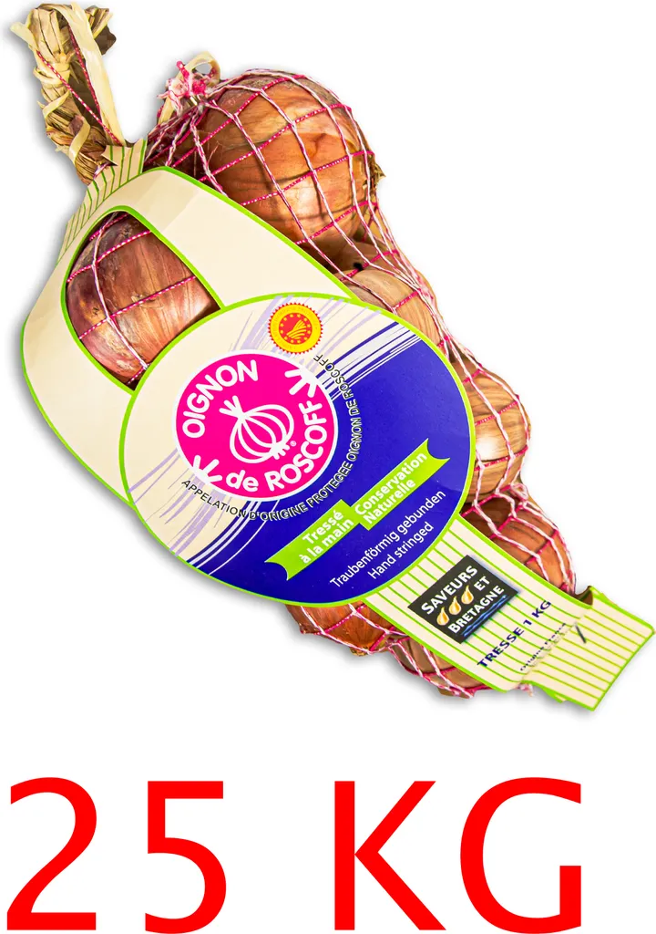Food-United Roscoff Onions, rose-mild, 25 kg