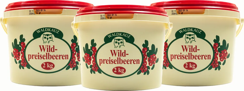 Food-United Wild-Preiselbeeren 6000g köstlich herb fruchtig würzig süß