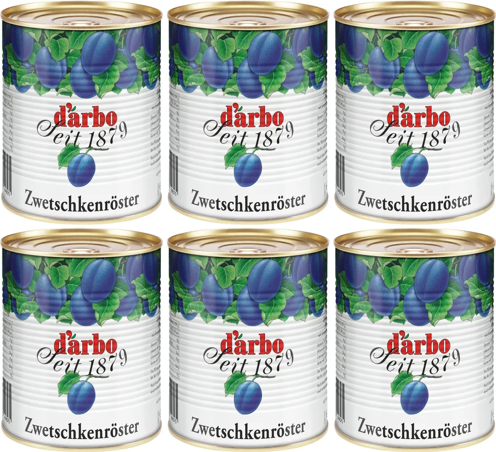 Food-United ZWETSCHKEN-RÖSTER 2x 880g Fruchtdessert original von DARBO