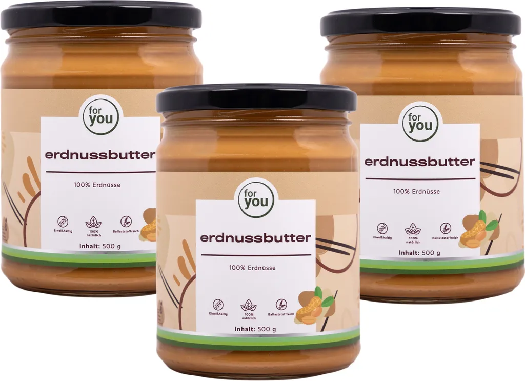 for you Erdnussbutter Dreierpack