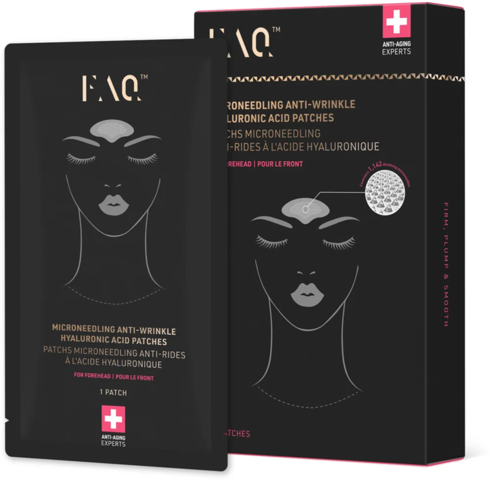 FOREO FAQ™ Microneedling Anti-Wrinkle Anti-Wrinkle Pads for the forehead with hyaluronic acid