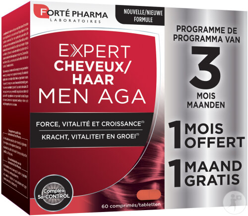 Forté Pharma Expert Cheveux Men AGA 60 capsules 2+1 month free