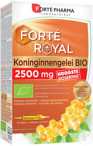 Forté Pharma Forté Royal Royal Jelly Organic 2500mg 20 ampoules