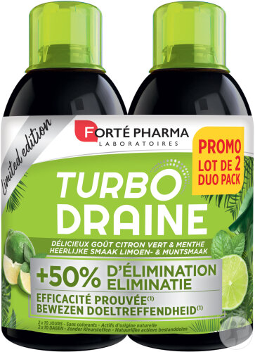 Fortépharma Turbodraine Mint Lime 2x500ml