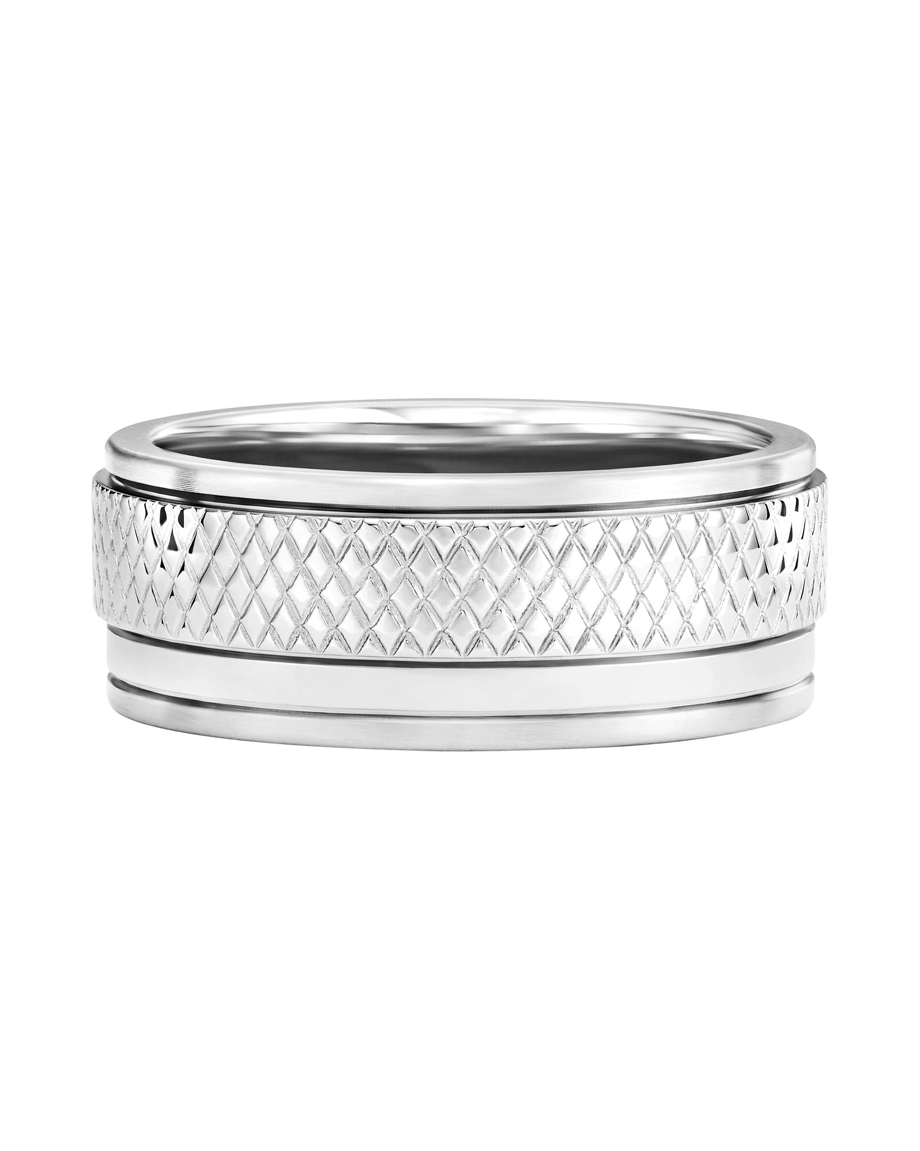 Fossil ring men's ring stainless steel