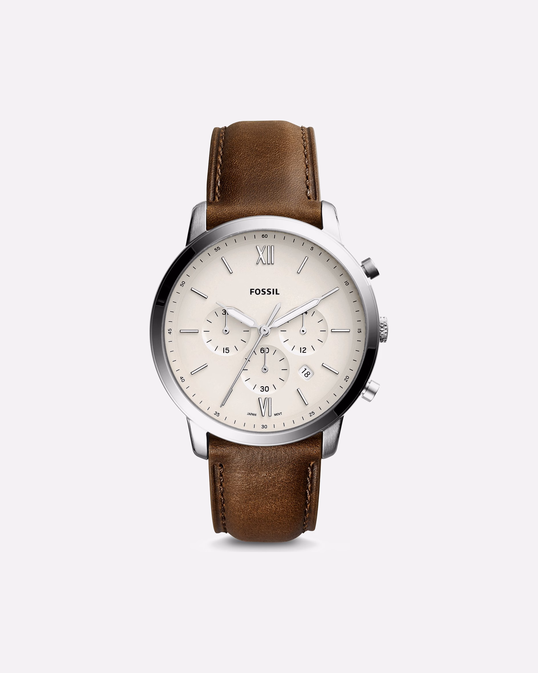 Fossil watch chronograph stainless steel