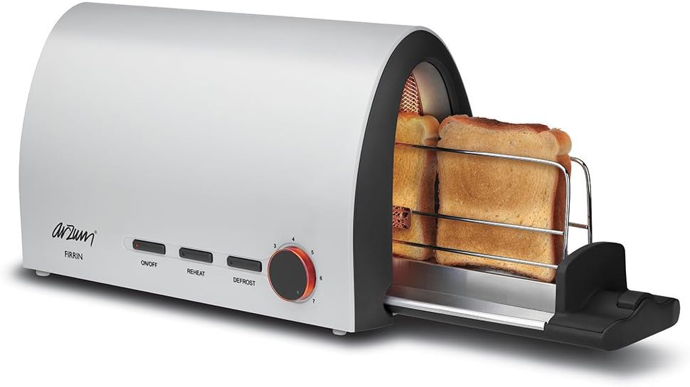 Arzum AR232 Fırrın toaster with sliding and removable tray, 7 Frying Levels, Heating and Defrost Functions, Automatic Shut-Off