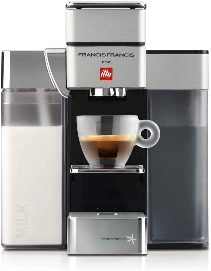 illy Francis! Y5 Milk Iperespresso Capsule Machine Espresso + Coffee White
