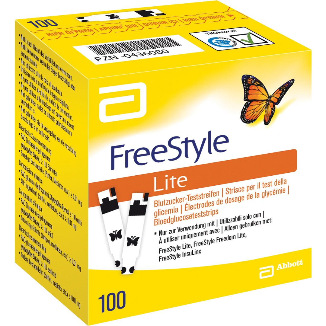 Freestyle lite blood sugar test strips without coding