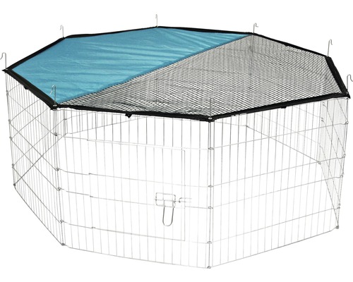 Outdoor enclosure with 8 grids 57 x 56 cm including net and integrated sun protection