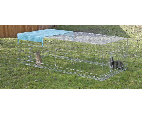 KERBL outdoor enclosure with escape barrier and sun protection 230x115x70 cm