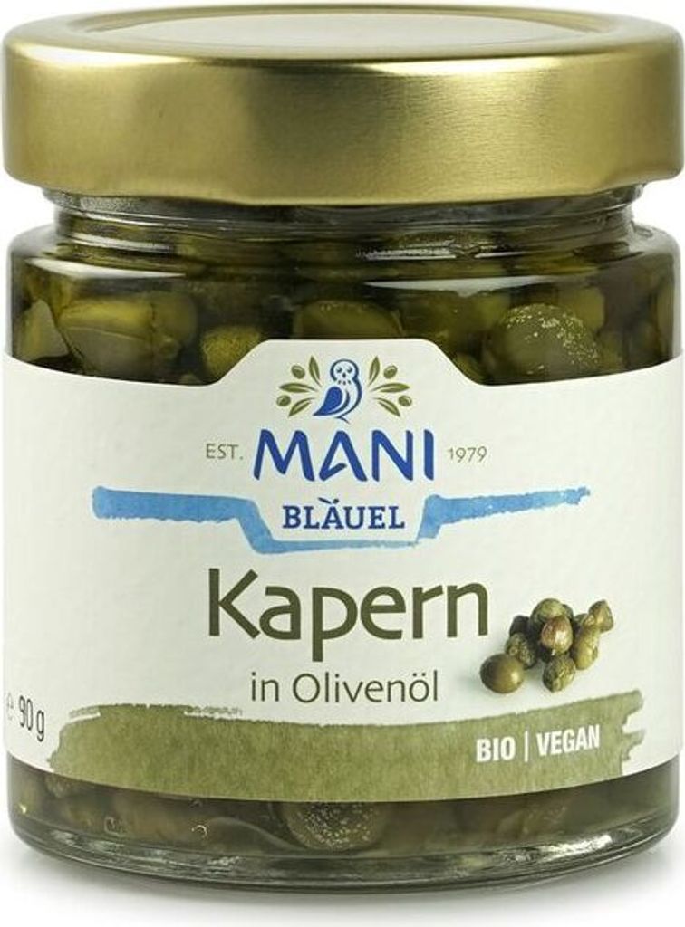 Friedrich Bläuel MANI Capers in Olive Oil-- 90g x 6 - 6-pack