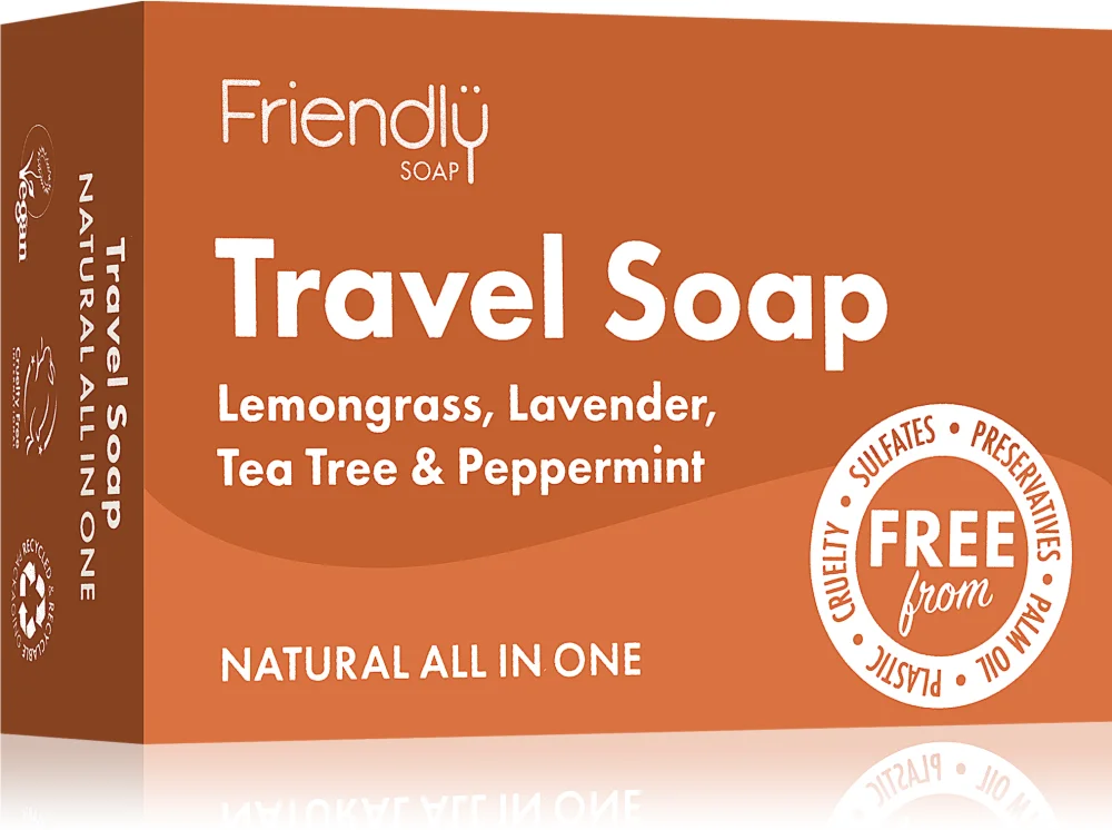 Friendly Soap Travel Soap Hair & Body Natural soap for body and hair