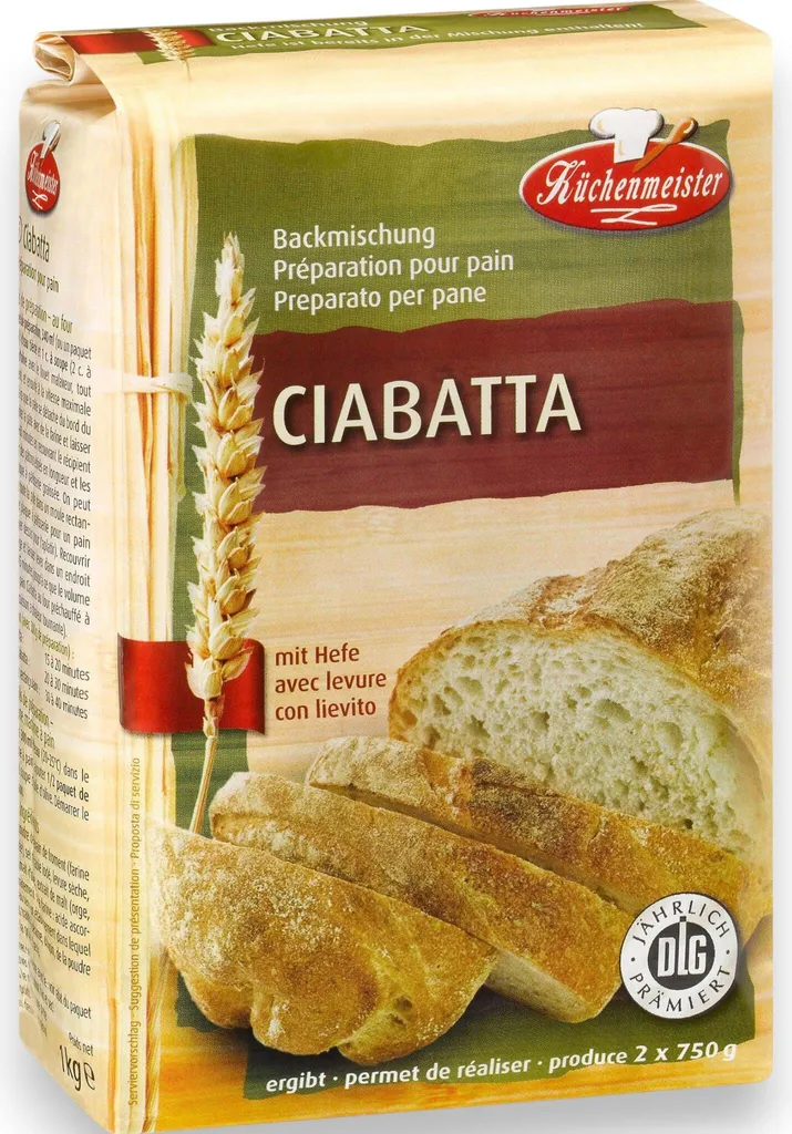 Friesinger Mühle Küchenmeister Ciabatta Bread Baking Mix 1000g
