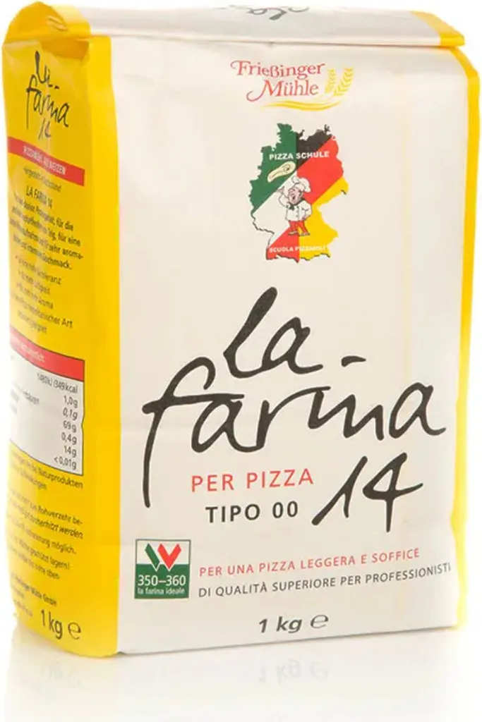 Frießinger Mühle La Farina pizza flour T00 14 percent protein content 1000g