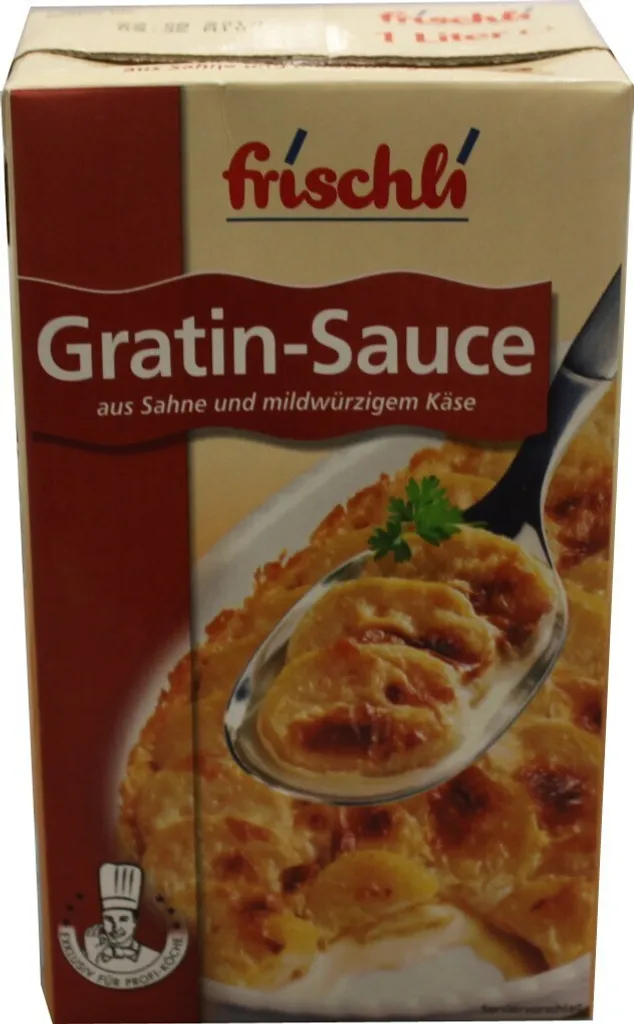Frischli Gratin Sauce made from fine cream Convenience pure 1000ml