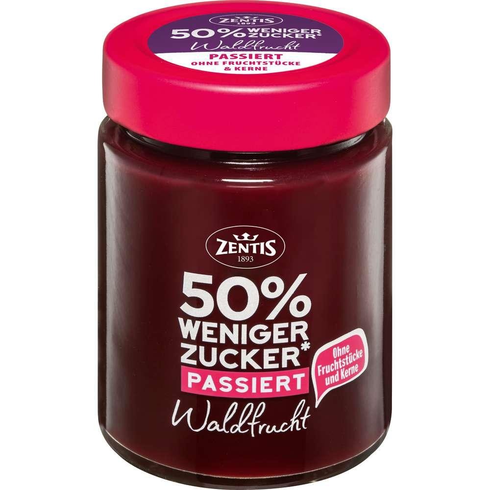 Fruit spread 50% less sugar, wild berry puree