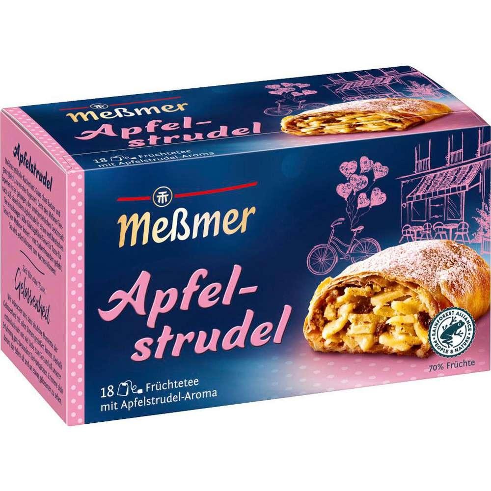 Fruit tea, apple strudel