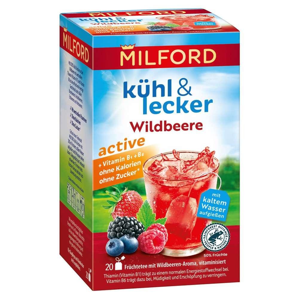 Fruit tea cool & delicious active, wild berry