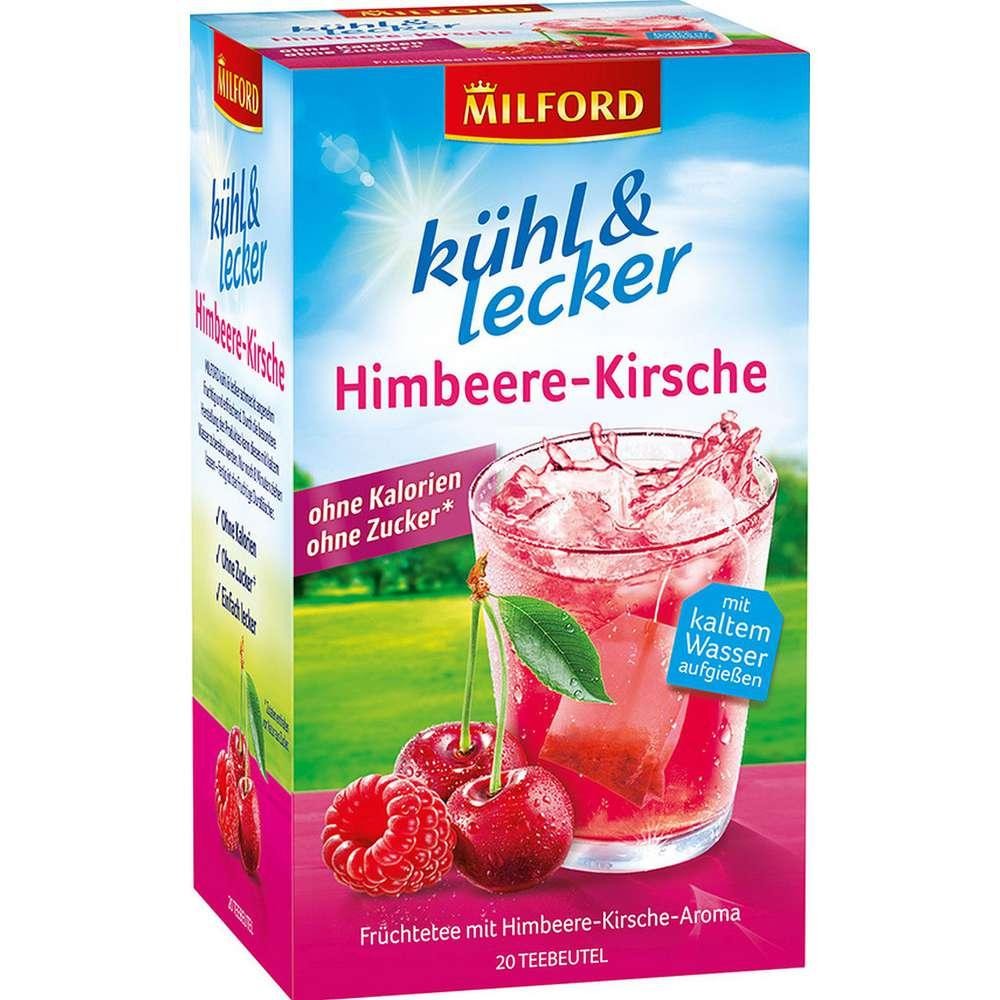 Fruit tea cool & delicious, raspberry-cherry