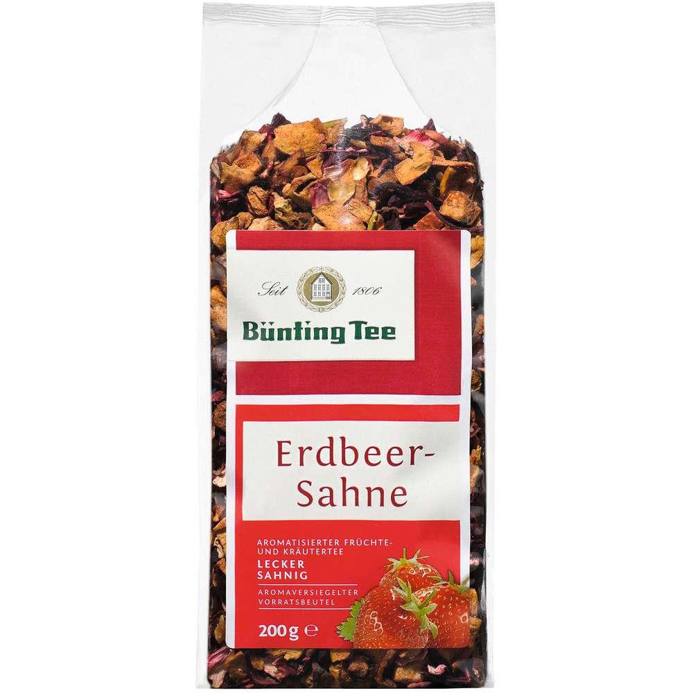 Fruit tea, strawberry cream