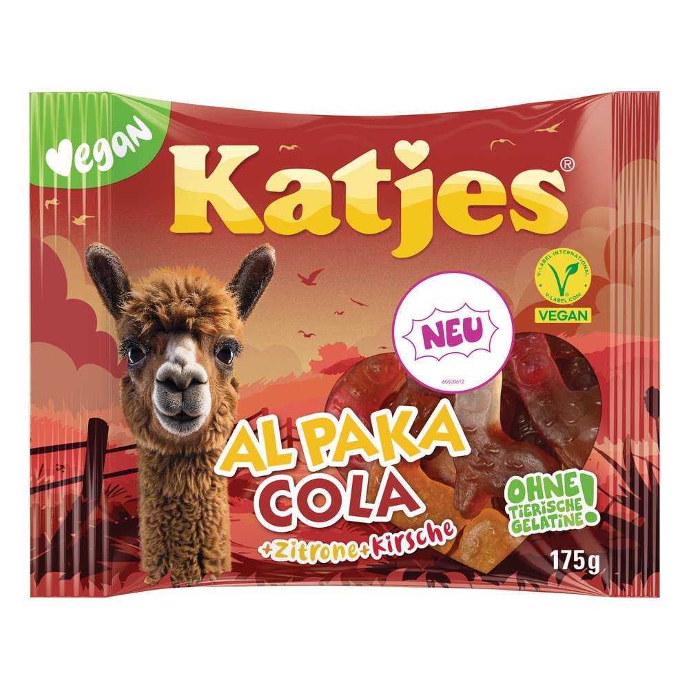Fruit gum Al Paka Cola, vegan