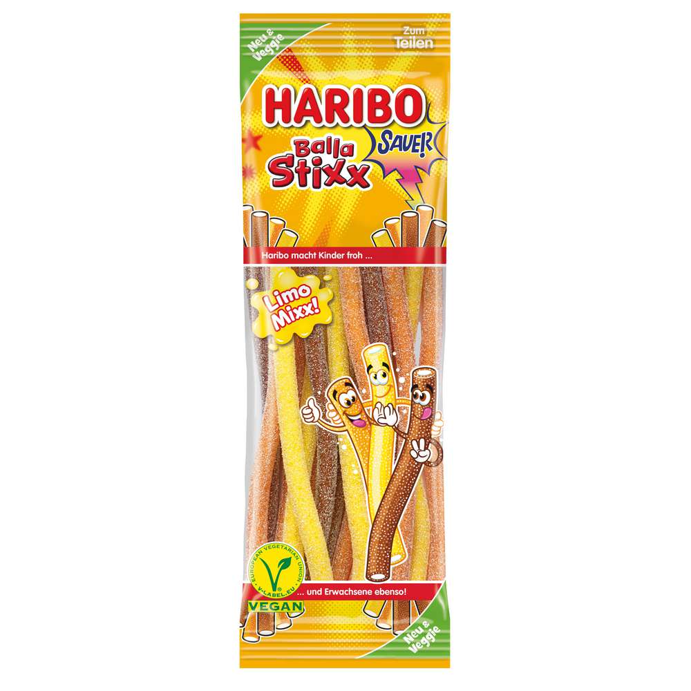 Fruit gums, Balla Stix Limo Mixx!, Veggie