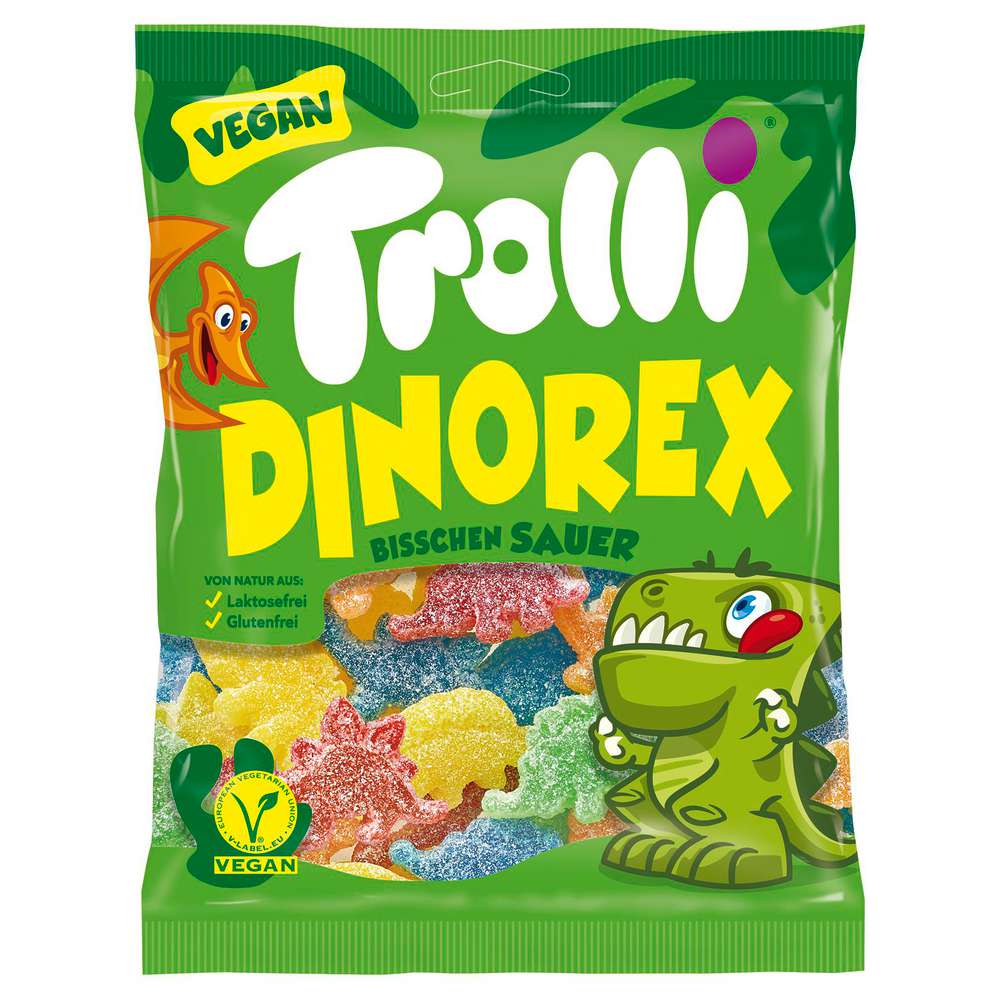 Fruit gum Dinorex, sour vegan