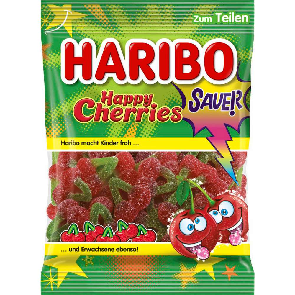 Happy Cherries Sour Fruit Gum