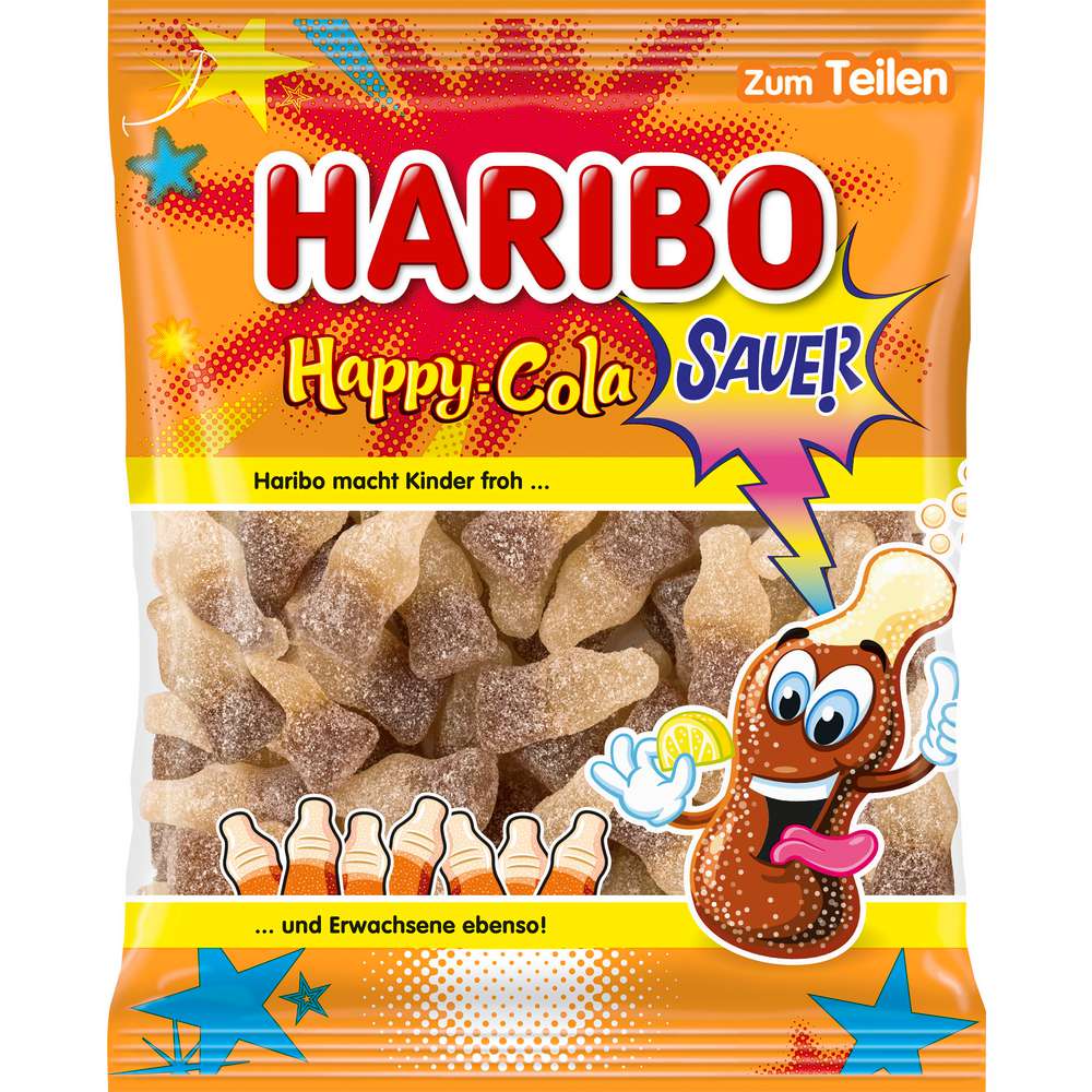 Happy Cola Sour Fruit Gum