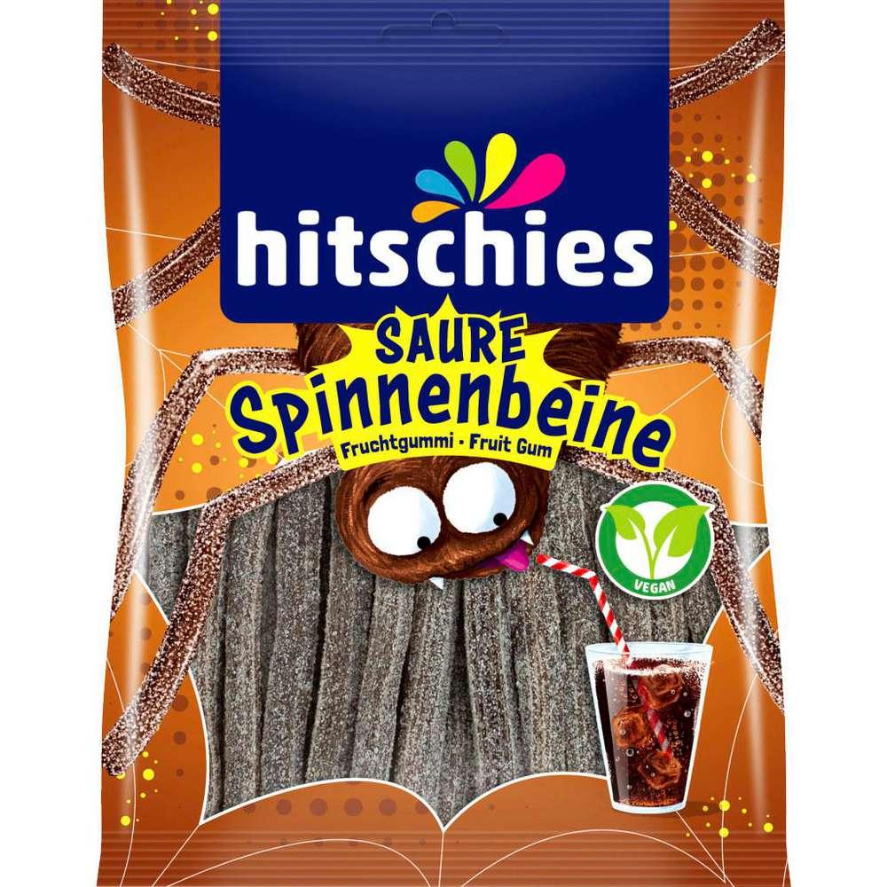 Fruit gums, sour spider legs, cola
