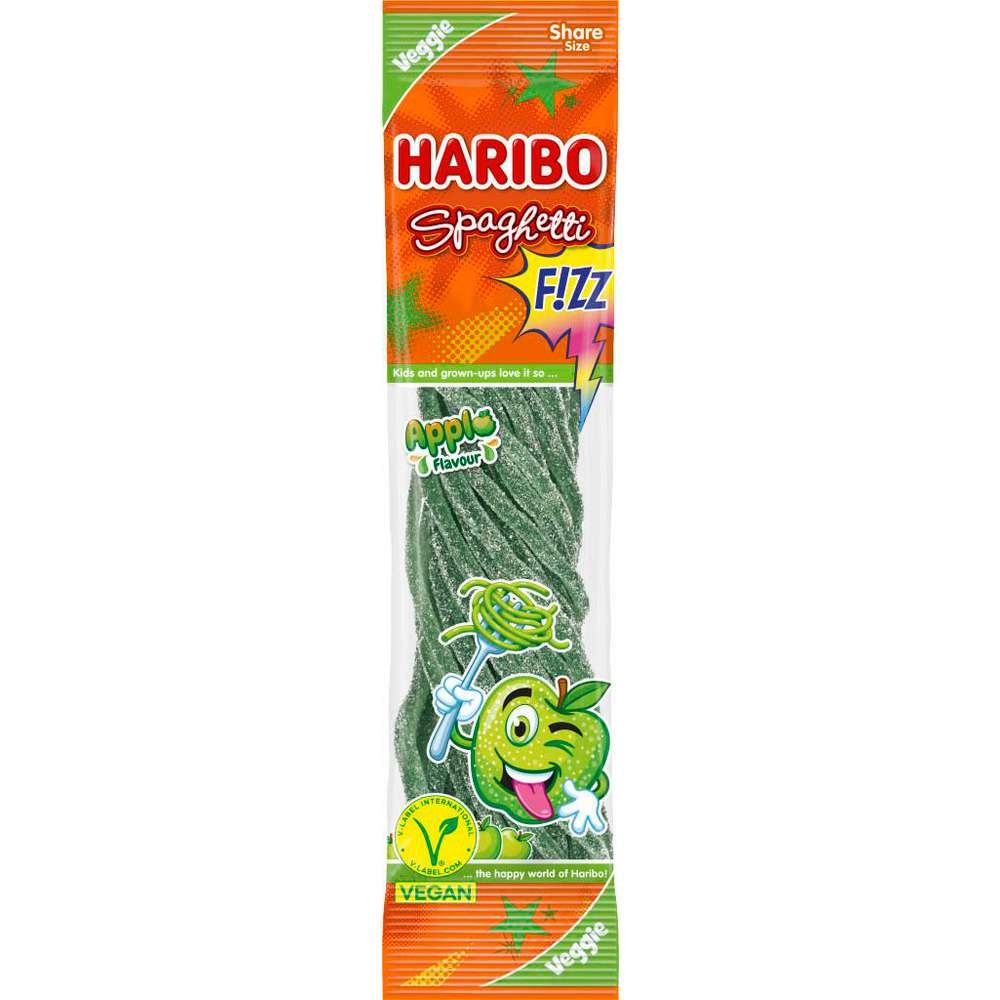 Fruit gum spaghetti, apple