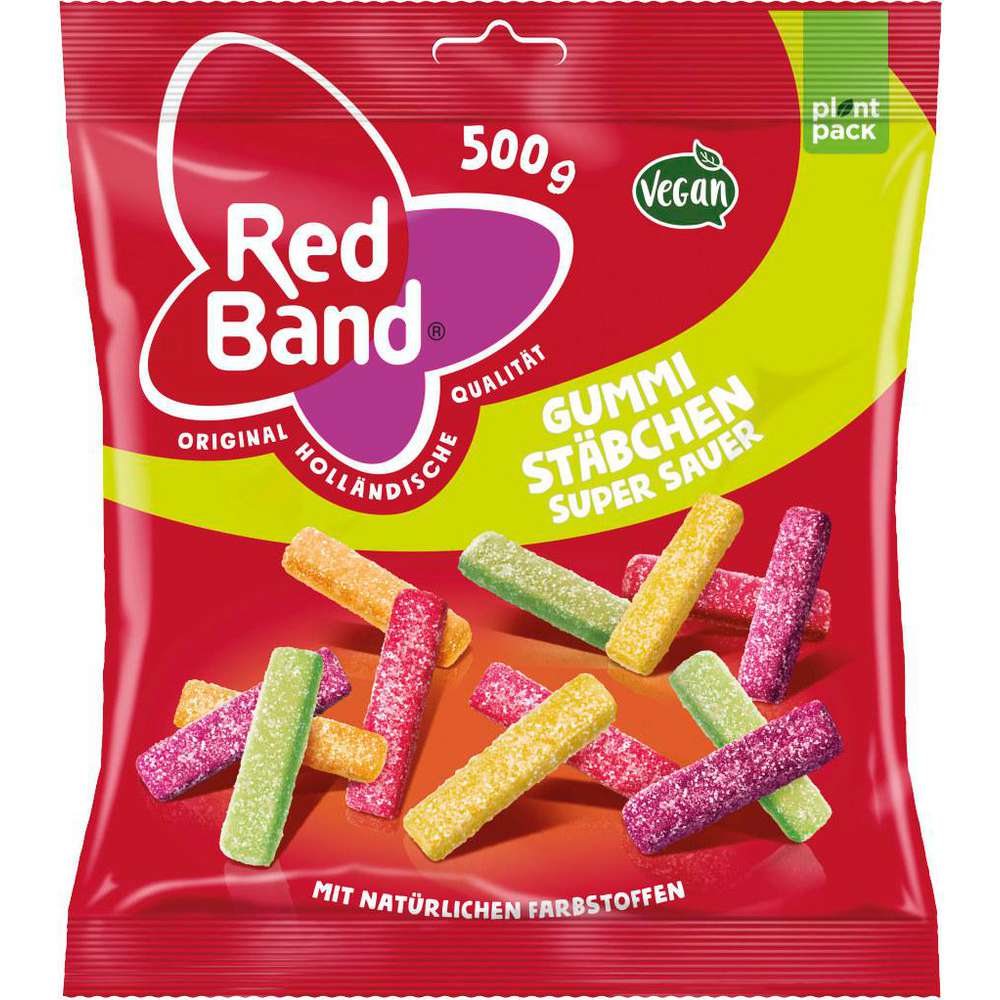 Fruit gum sticks, sour