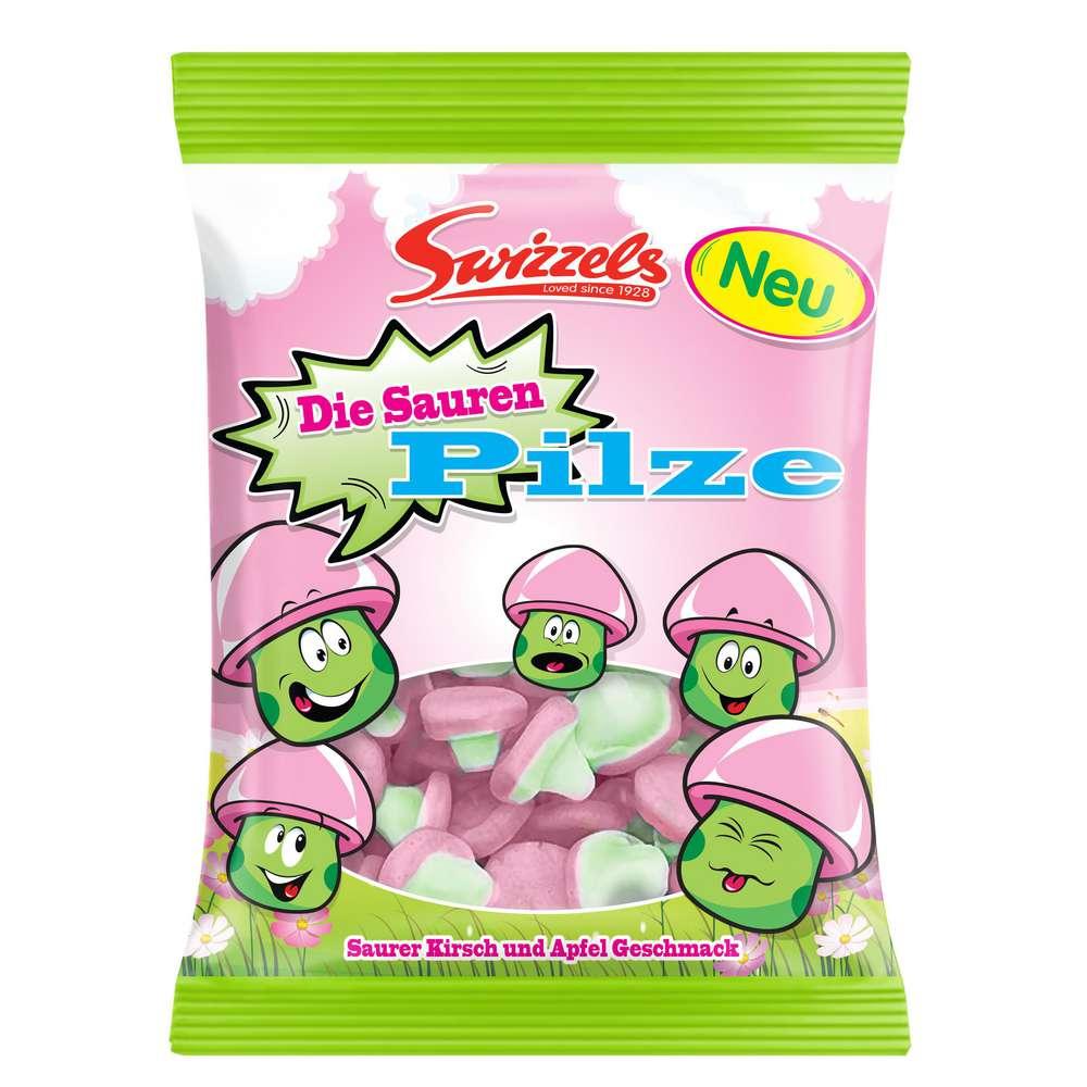 Fruit gums Swizzels, sour mushrooms
