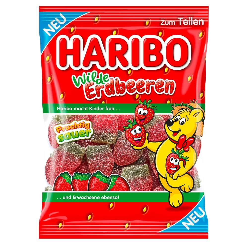 Fruit gum wild strawberries, fruity-sour