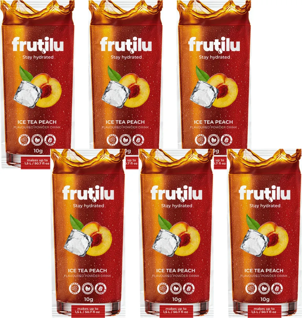 Frutilu Sachets Eistee Pfirsich, 6 Stück