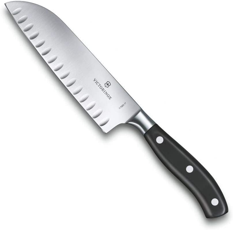Victorinox Fully Forged Fluted Santoku Knife - 17cm blade length