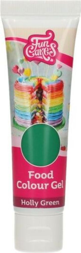 FunCakes Edible FunColours Gel - Holly Green 30g