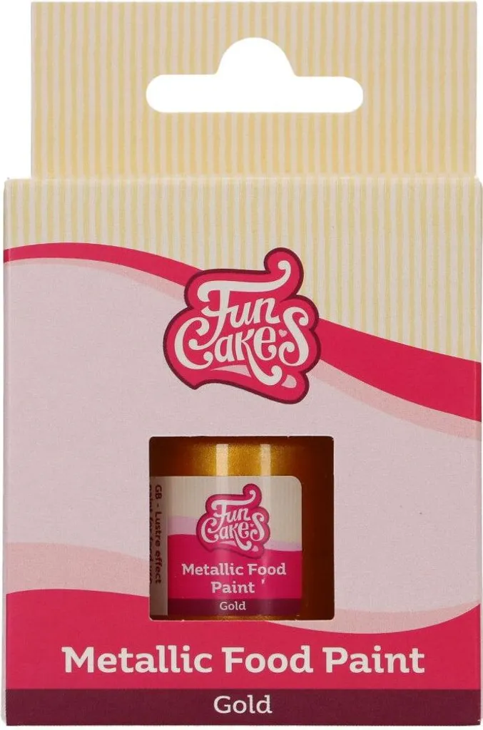 FunCakes FunColours Metallic Food Paint Gold 30 ml
