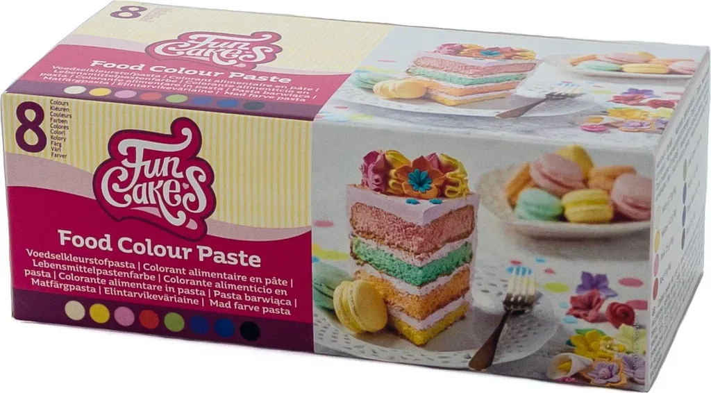 FunCakes FunColours Paste Food Color Set 8 x 30g