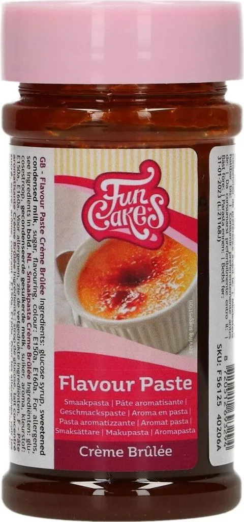 FunCakes flavor paste / aroma paste crème brûlée 100 g