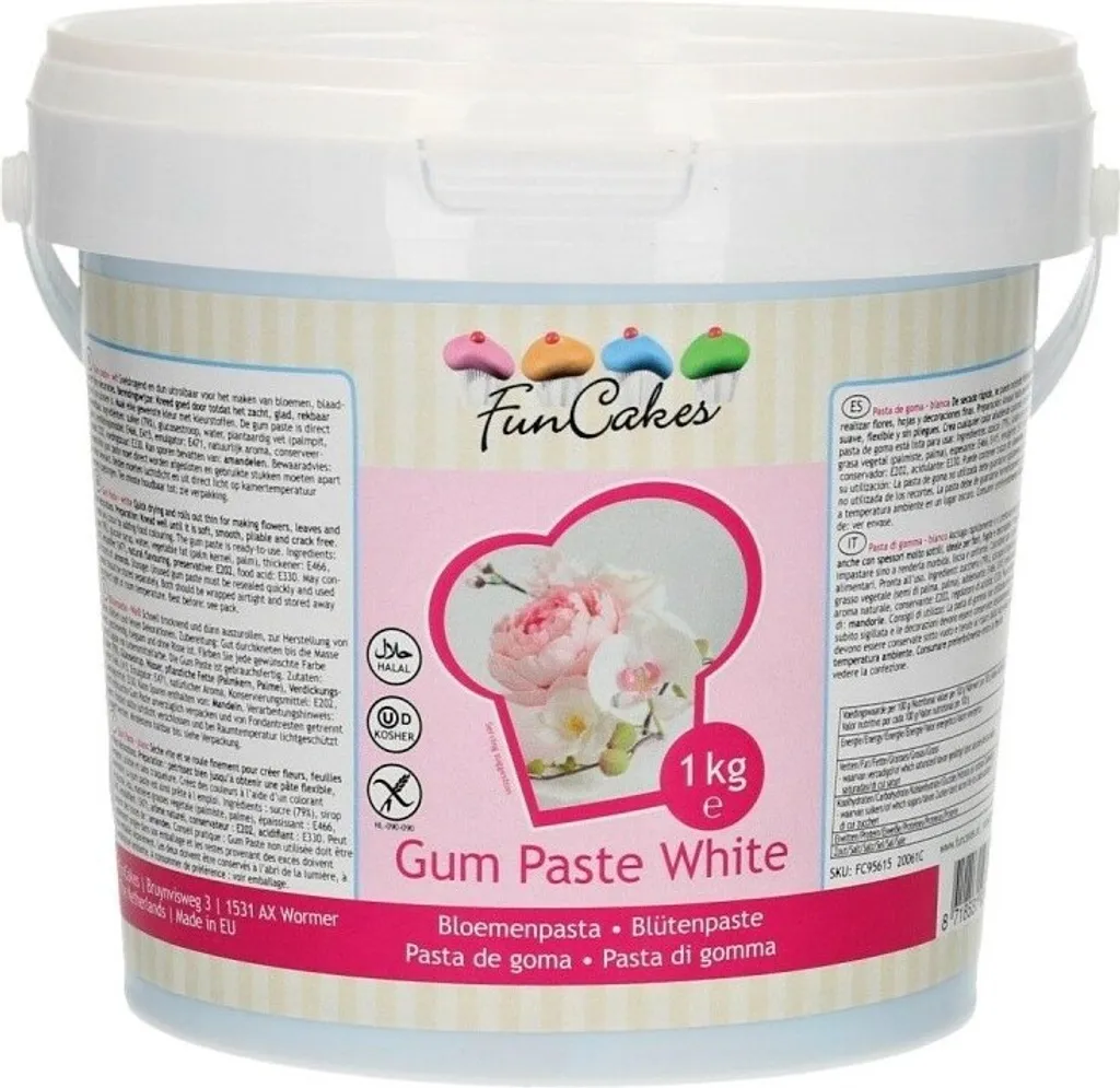 FunCakes Gum Paste / Flower Paste White -1kg-