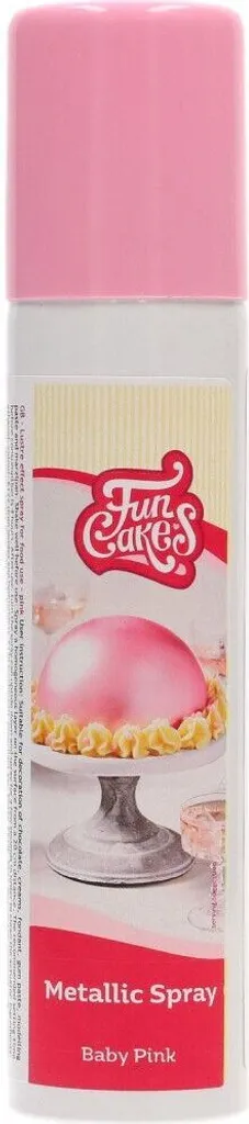 Funcakes Food Color Spray Metallic Baby Pink 100ml