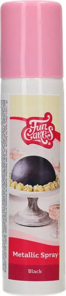 Funcakes Food Color Spray Metallic Black 100ml