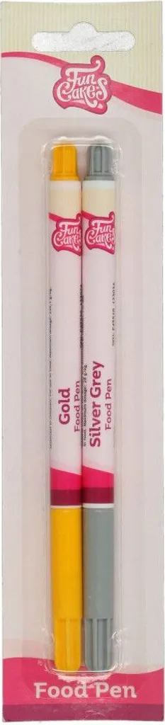 FunCakes Pen Gold-Silver Set/2